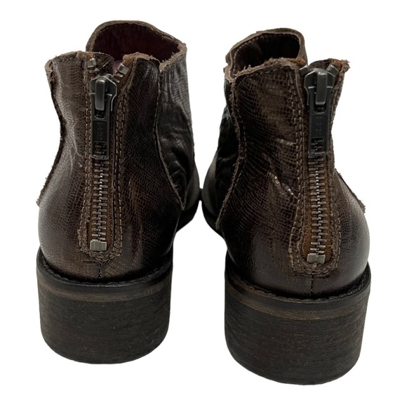 Modern Vintage Lucille Bronze Metallic Leather Burnished Ankle Boots Womens 39.5 - Picture 6 of 12